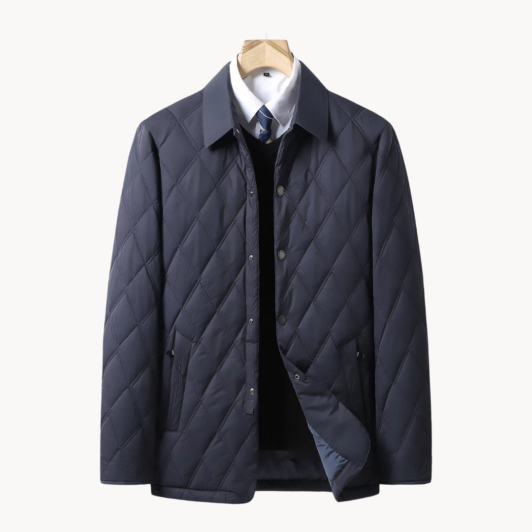Men's Quilted Coat – Fleece Lined – Windproof & Water-Resistant – view 3