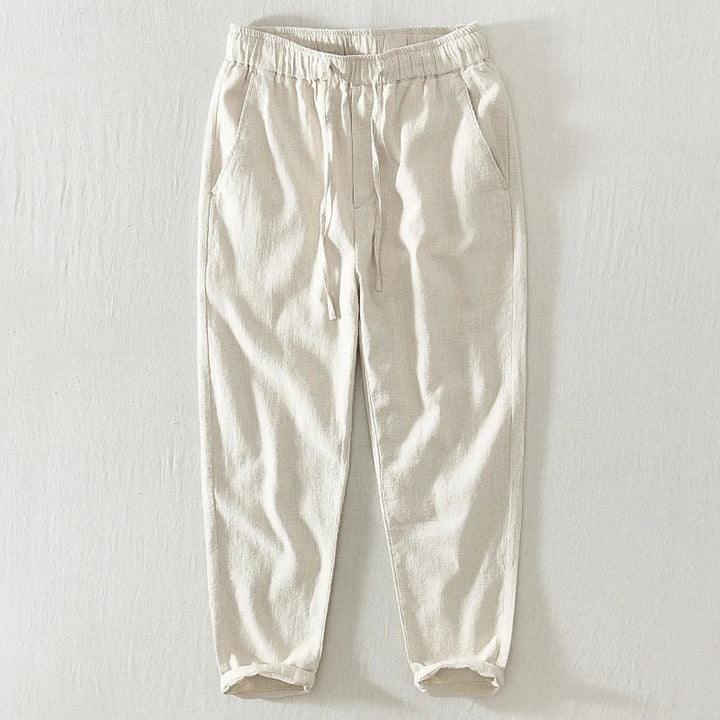 Men's Linen Relaxed-Fit Trousers – Breathable Japanese Style – view 9