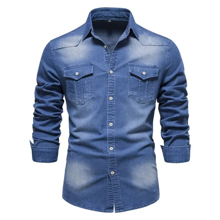 Men's Premium Denim Shirt – Versatile Smart Casual Layer – view 3
