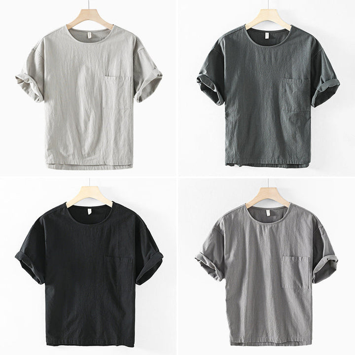 Men's Bordeaux Cotton T-Shirt – Relaxed Fit Everyday Essential – All 4 Colours