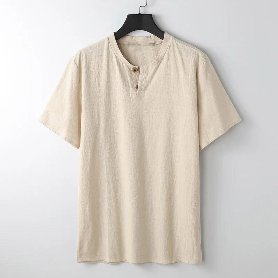 Men's Japanese Linen Button-Down Shirt – Breathable Tailored Fit – view 7