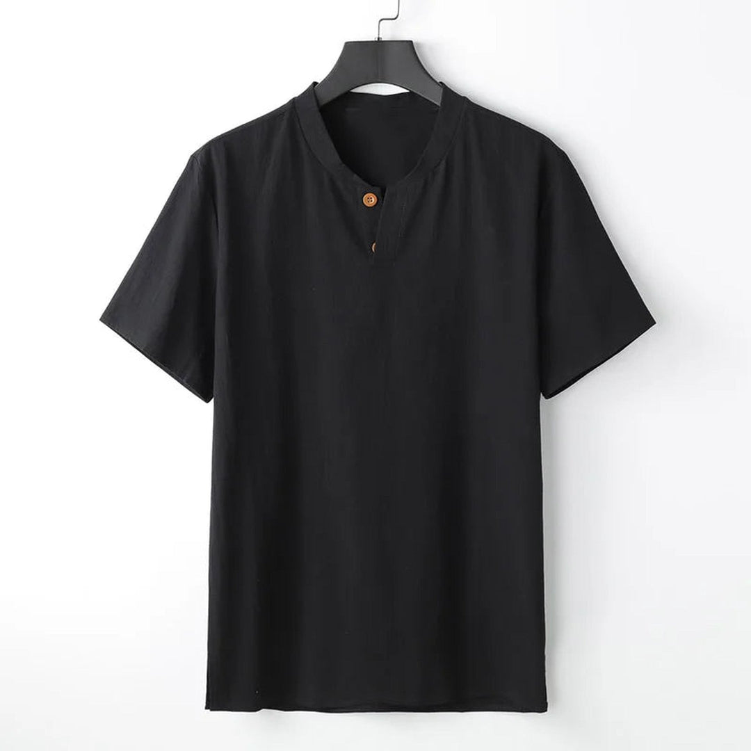 Men's Japanese Linen Button-Down Shirt – Breathable Tailored Fit – view 9