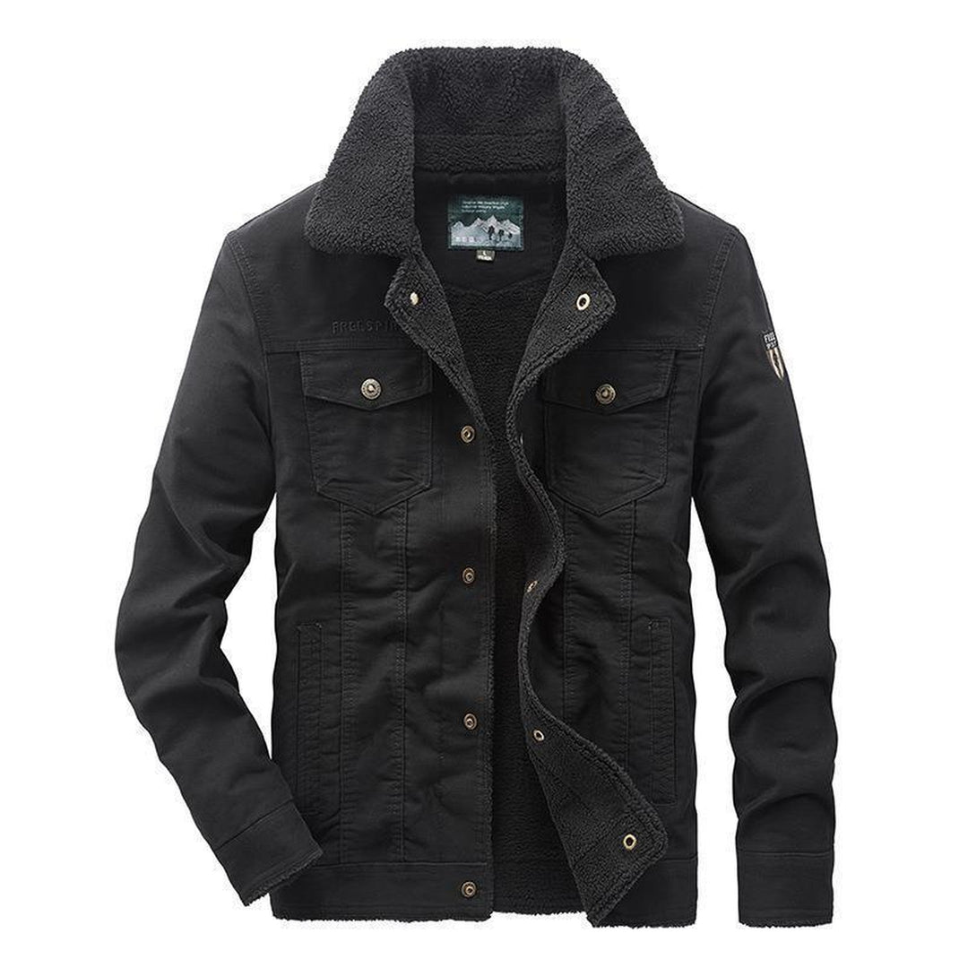 Men's Fortress Padded Cotton Military Jacket – Fleece Lined – view 2