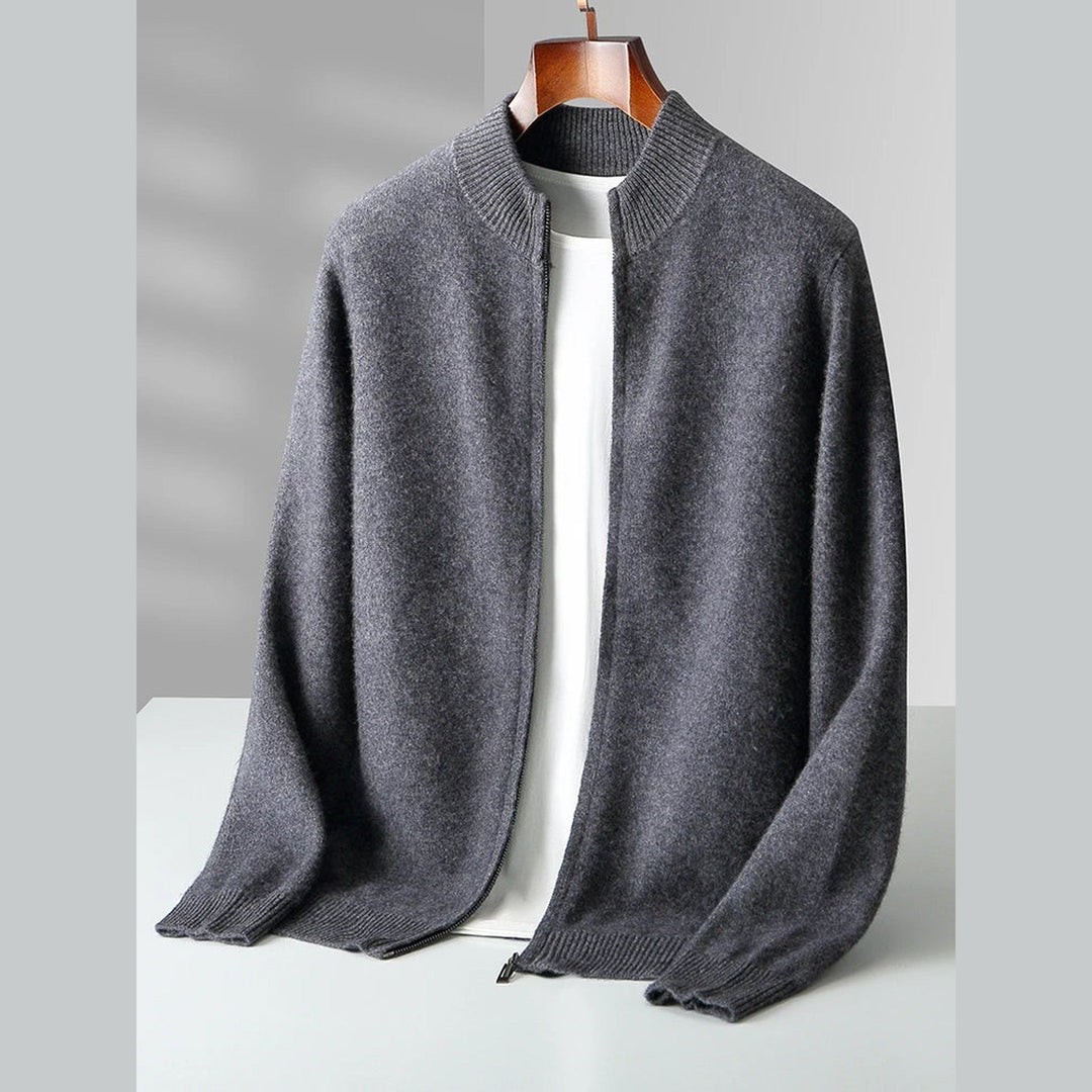 Men's Florenzo Merino Wool Zip-Up Cardigan – Everyday Layering – view 3