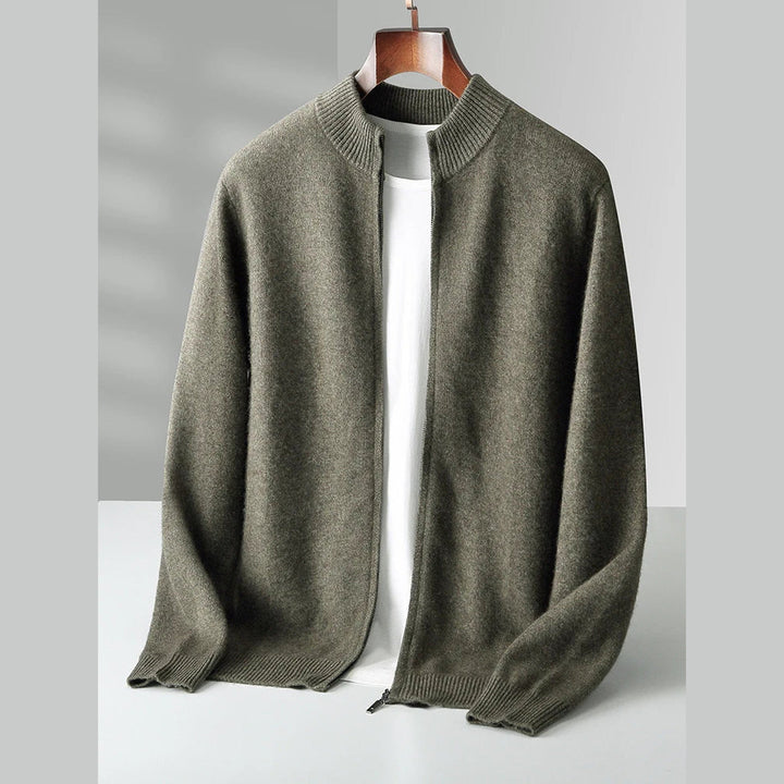 Men's Florenzo Merino Wool Zip-Up Cardigan – Everyday Layering – view 5