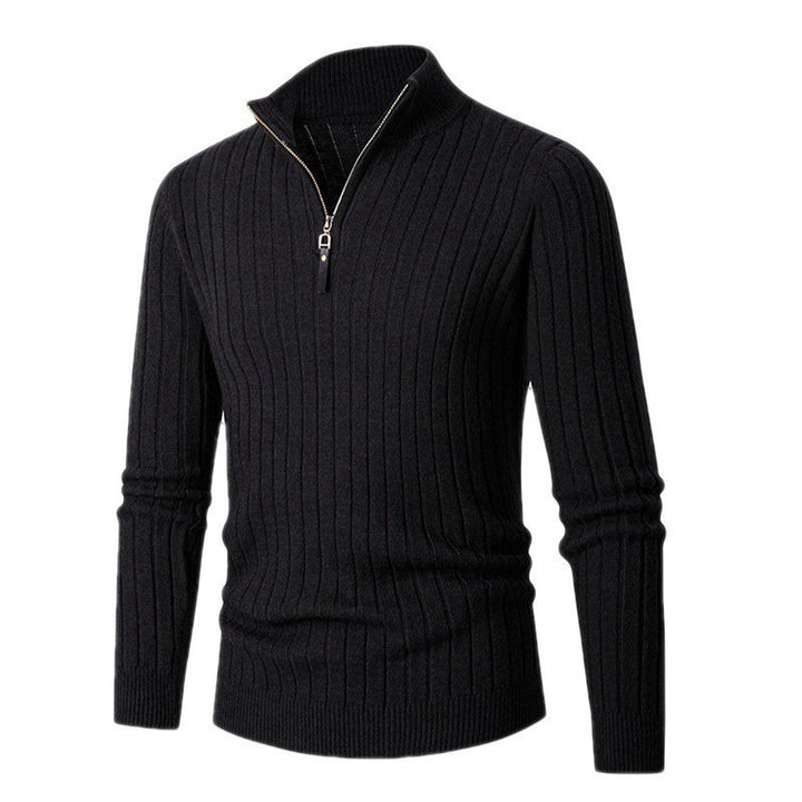 Men's Zephyr Cashmere Half-Zip Jumper – Soft Knit Funnel Neck – view 4