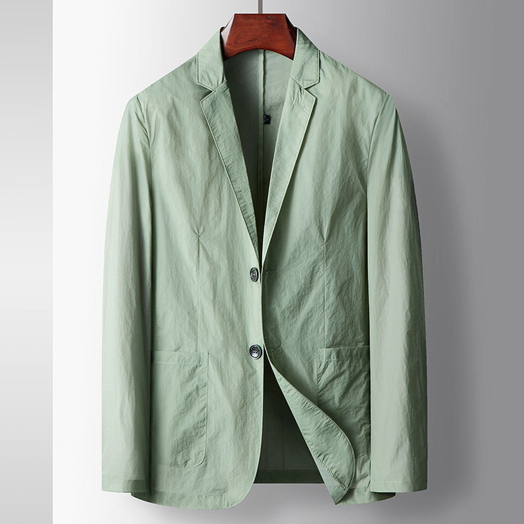 Men's Slim Tailored Blazer – Smart Office to Evening Jacket – Green