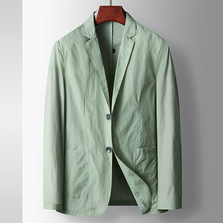 Men's Slim Tailored Blazer – Smart Office to Evening Jacket – Green