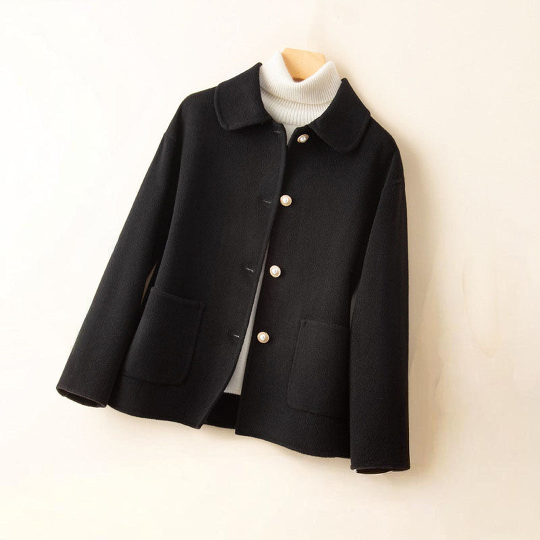 Women's 100% Cashmere Jacket – Pearl Buttons – Relaxed Fit – view 5