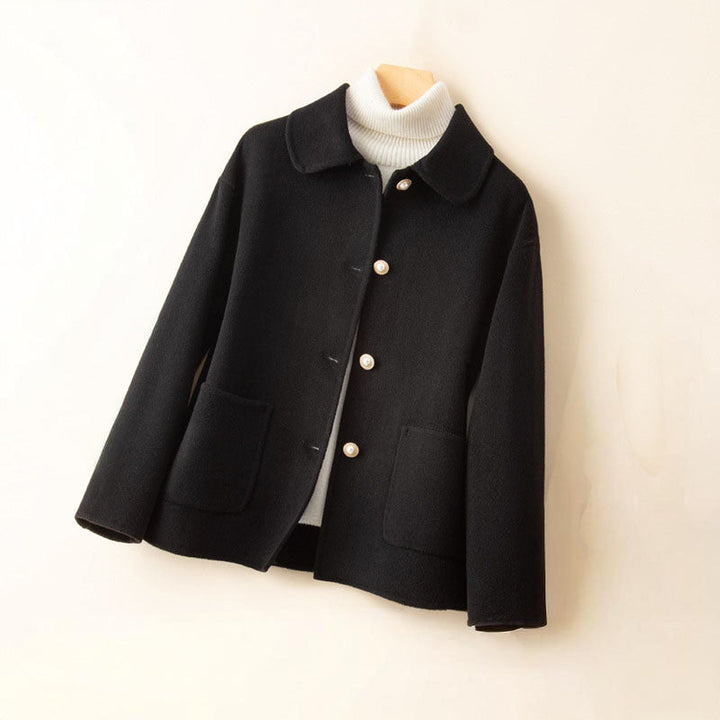 Women's 100% Cashmere Jacket – Pearl Buttons – Relaxed Fit – view 5