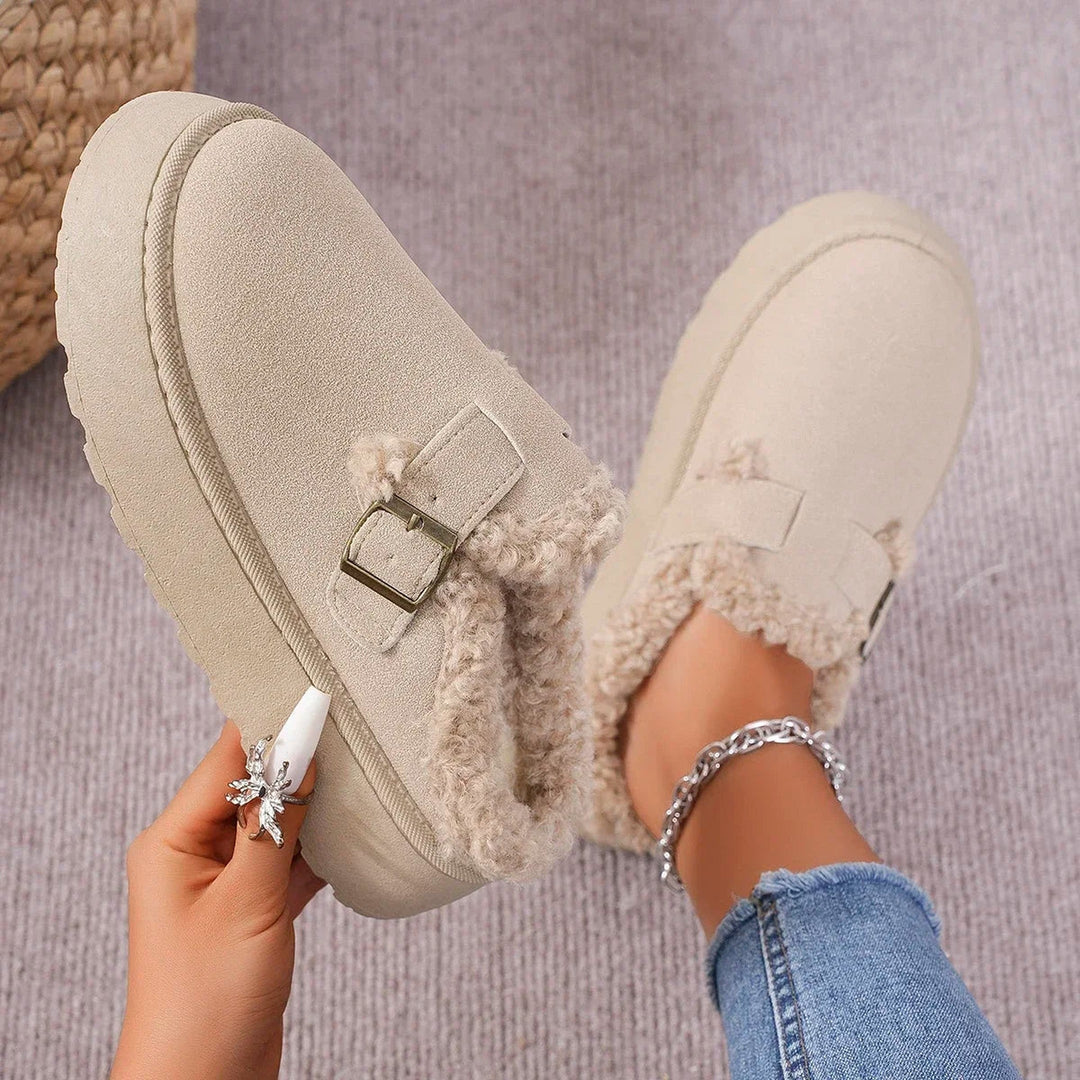 Women's Velvet Plush Slippers – Cosy Faux Suede House Shoes – view 3