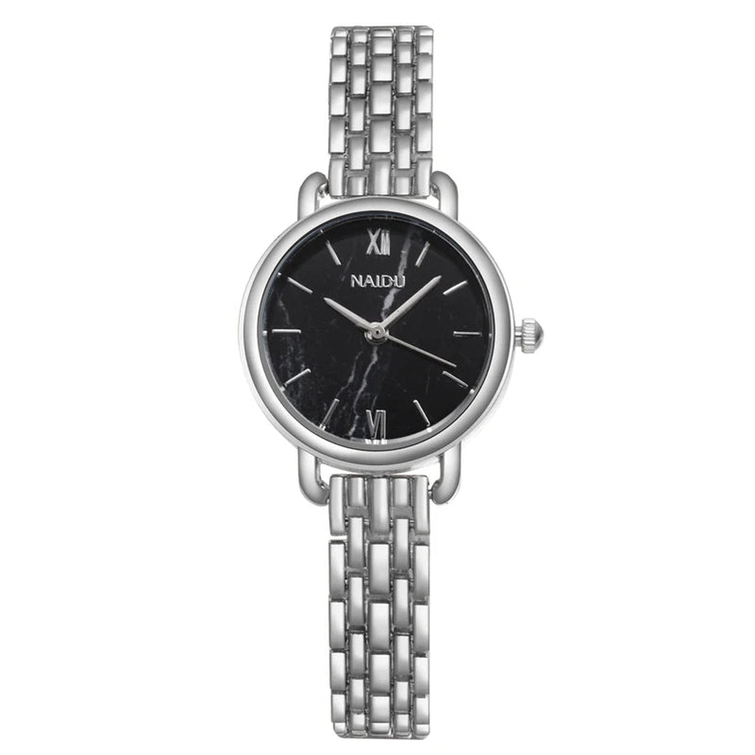 Women's Siena Marble Dial Watch – Stainless Steel Quartz Timepiece – view 9