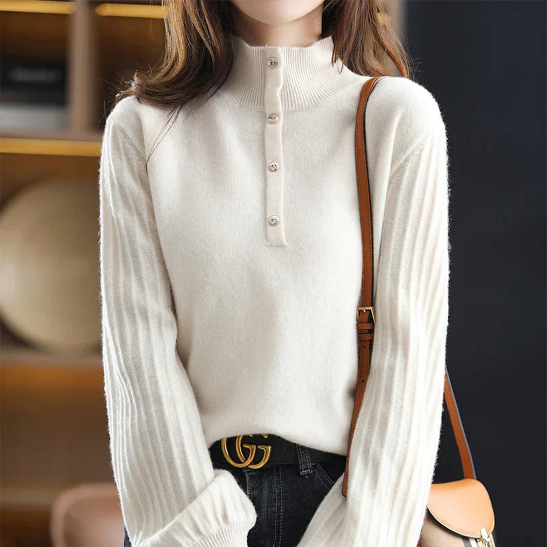 Women's Textured Knit Jumper – Relaxed Fit Everyday Pullover