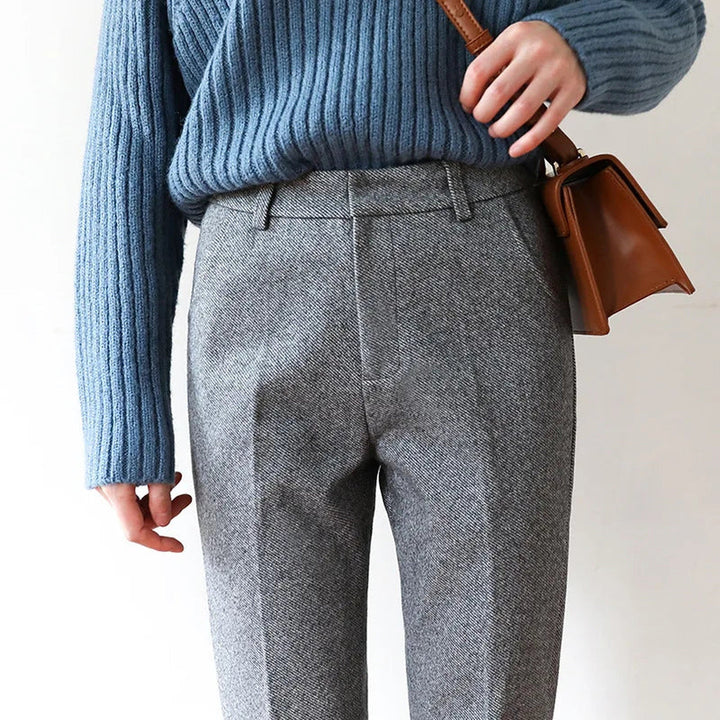 Women's Wool Tailored Trousers – Smart Everyday Comfort – view 3