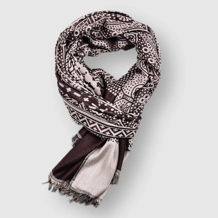 Bellevue Woven Cotton Scarf – Soft Artisan Layering Piece – Black