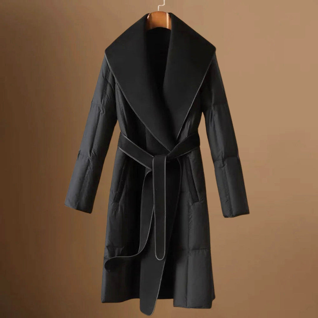 Women's Cashmere Belted Longline Coat – Elegant Winter Warmth – view 2