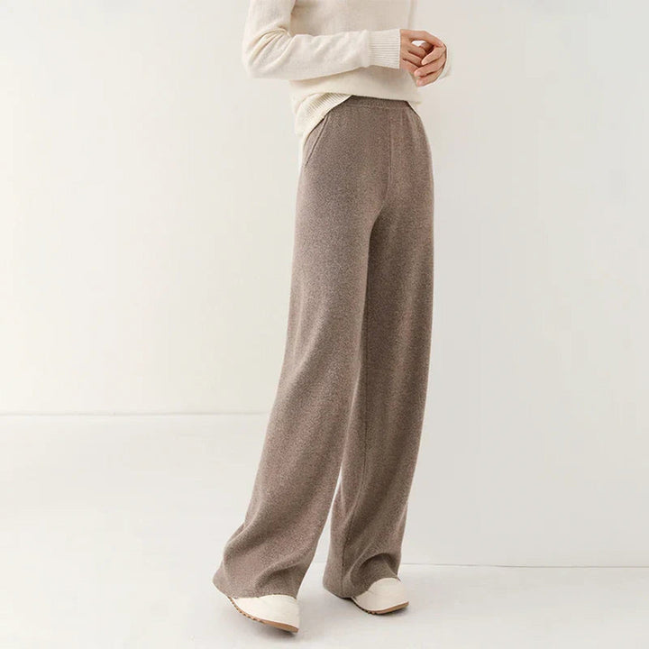 Women's Merino Wool Wide-Leg Trousers – High-Waisted Comfort – view 11