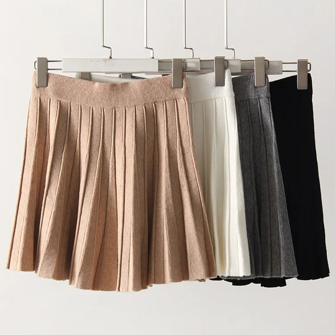 Women's Soft Pleated Midi Skirt – Elasticated Waist Comfort – view 8
