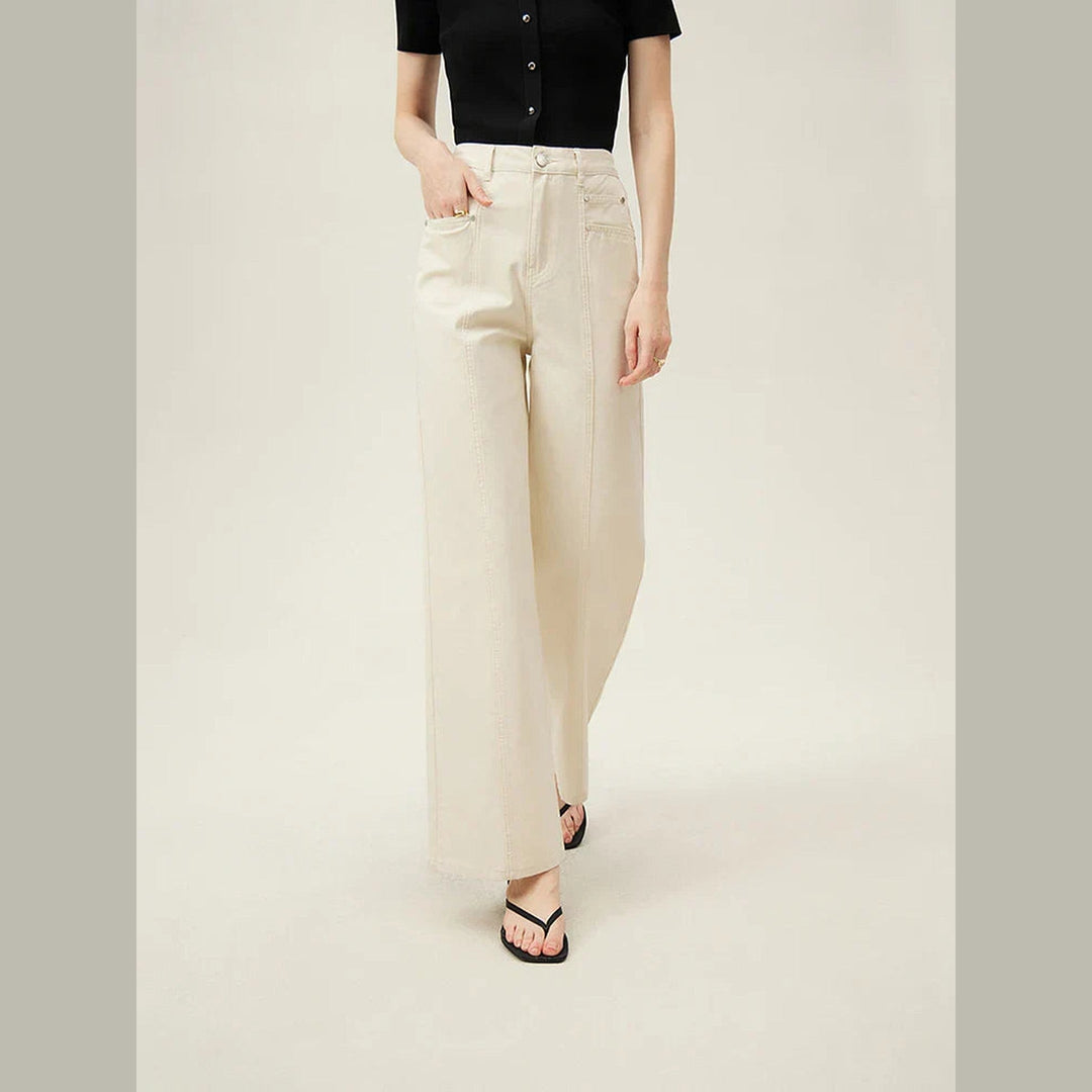 Women's Wide-Leg Denim Jeans – Relaxed Vintage-Inspired Fit – view 2
