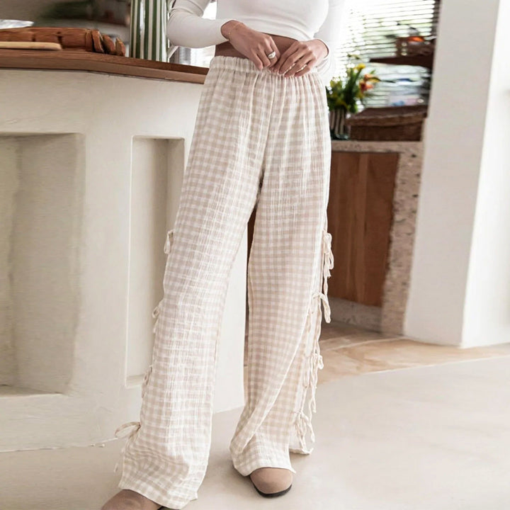 Women's Paname Side-Tie Lounge Trousers – Soft Loungewear – view 2