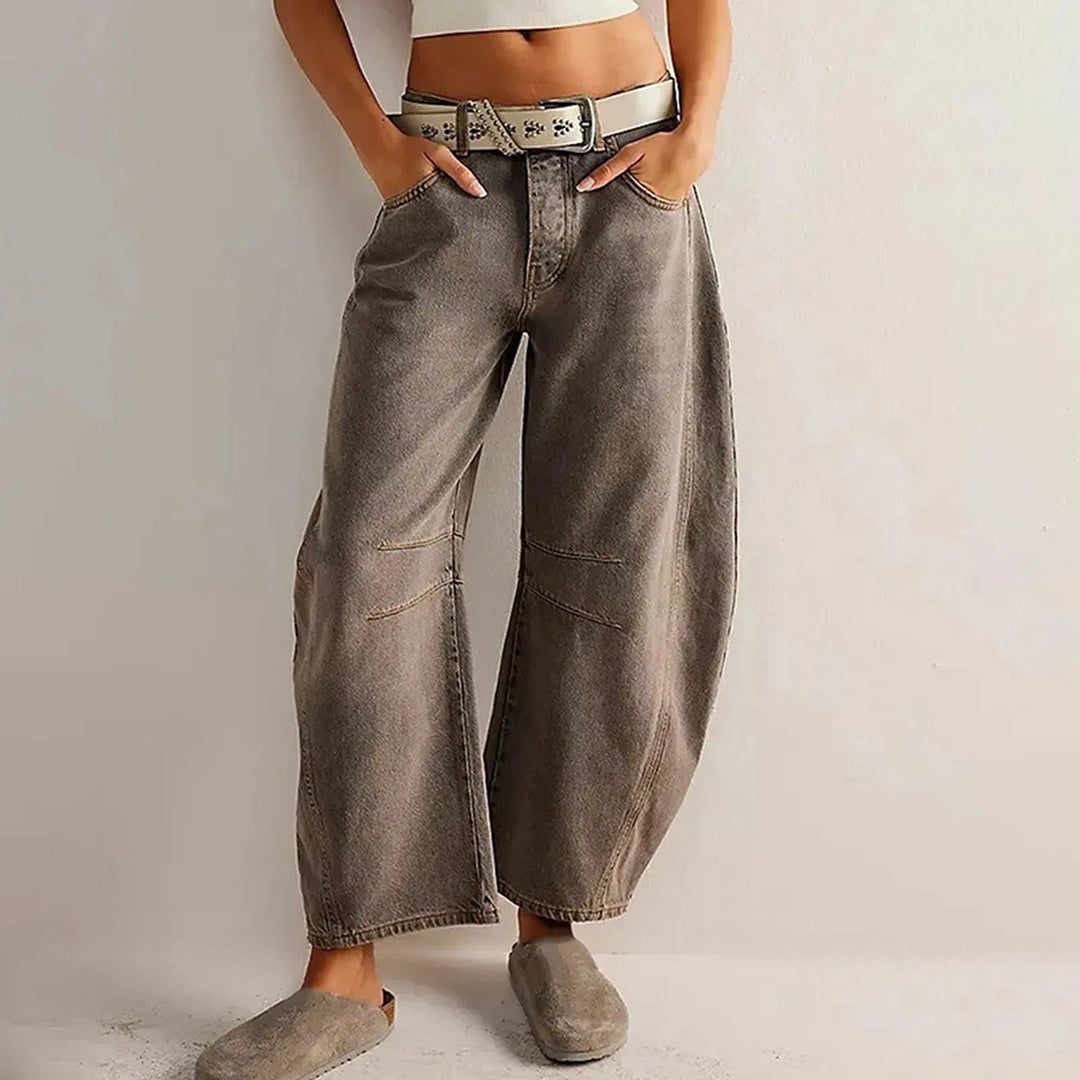 Women's Wide-Leg Stretch Denim Jeans – Relaxed Everyday Fit – view 4