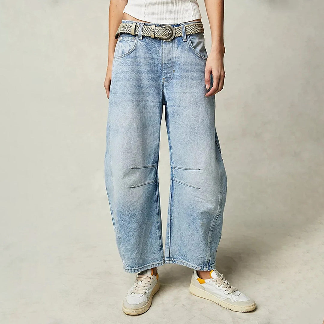 Women's Wide-Leg Stretch Denim Jeans – Relaxed Everyday Fit – view 8