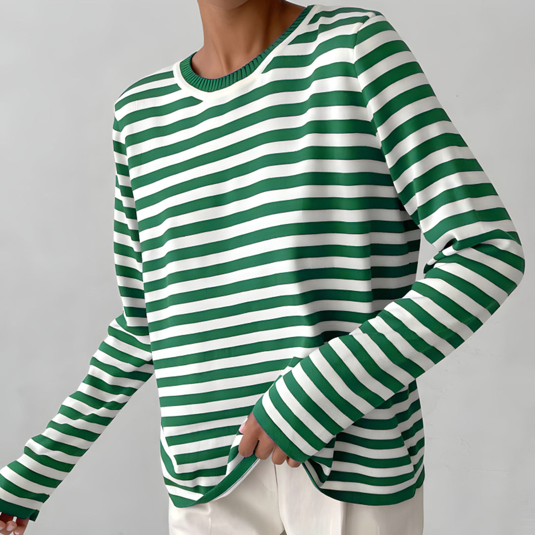 Women's Organic Cotton Striped Shirt – Soft Everyday Top – view 5
