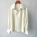 Women's Silk Blouse – Elegant Office to Evening Top