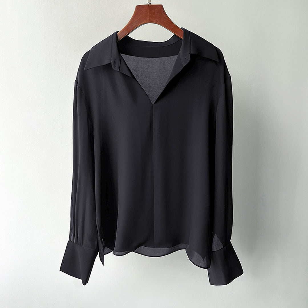 Women's Silk Blouse – Elegant Office to Evening Top – view 4