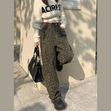 Women's Leopard Print Cotton Jeans – Bold Animal Print Denim
