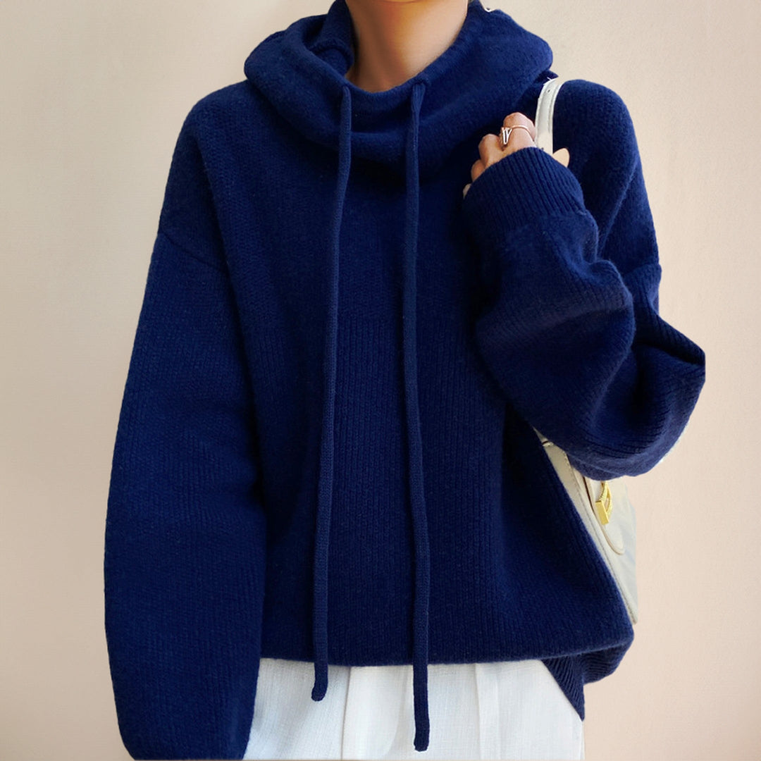 Women's Aria Merino Wool Turtleneck Jumper – Soft Fine Knit – view 8