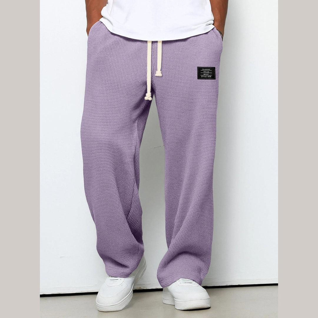 Men's Sam Relaxed Fit Lounge Trousers – Soft Waffle Comfort – view 11