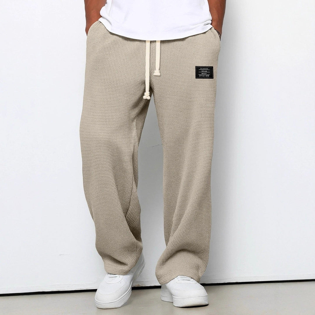 Men's Sam Relaxed Fit Lounge Trousers – Soft Waffle Comfort – view 5