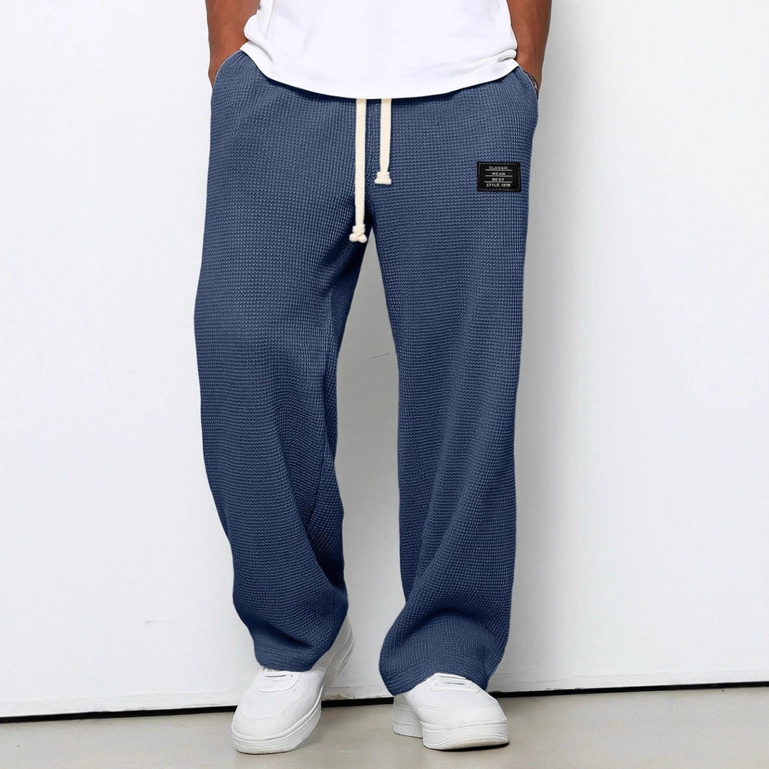 Men's Sam Relaxed Fit Lounge Trousers – Soft Waffle Comfort – view 7