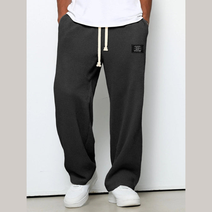 Men's Sam Relaxed Fit Lounge Trousers – Soft Waffle Comfort – view 8