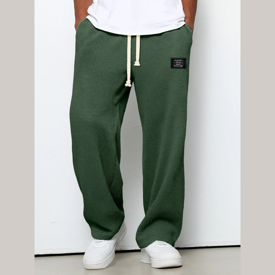 Men's Sam Relaxed Fit Lounge Trousers – Soft Waffle Comfort – view 10