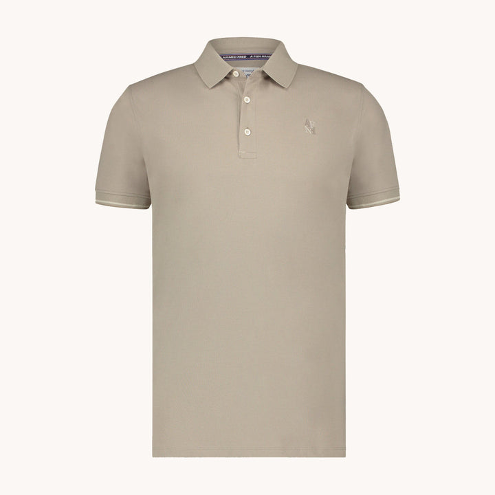 Men's Garment-Dyed Cotton Polo Shirt – Soft Washed Colours