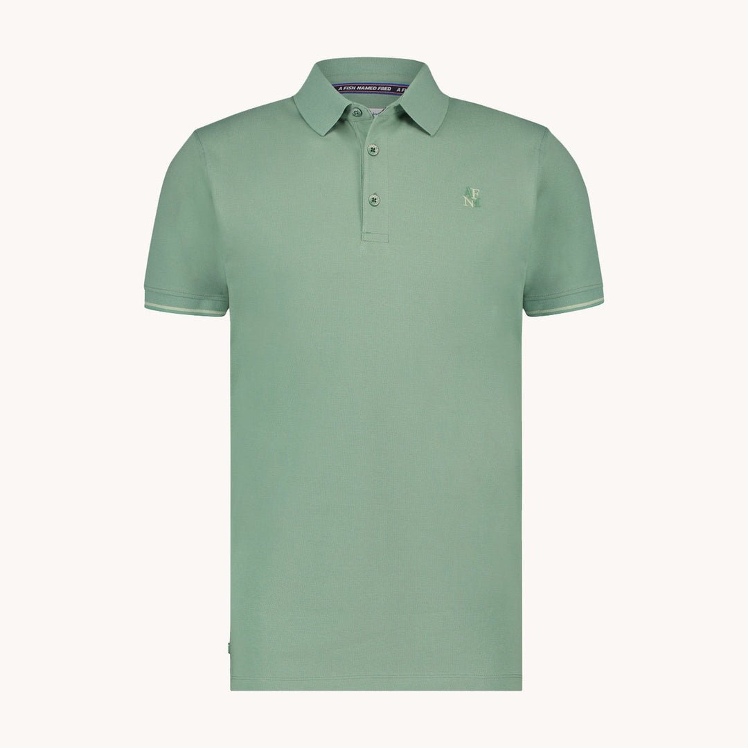 Men's Garment-Dyed Cotton Polo Shirt – Soft Washed Colours