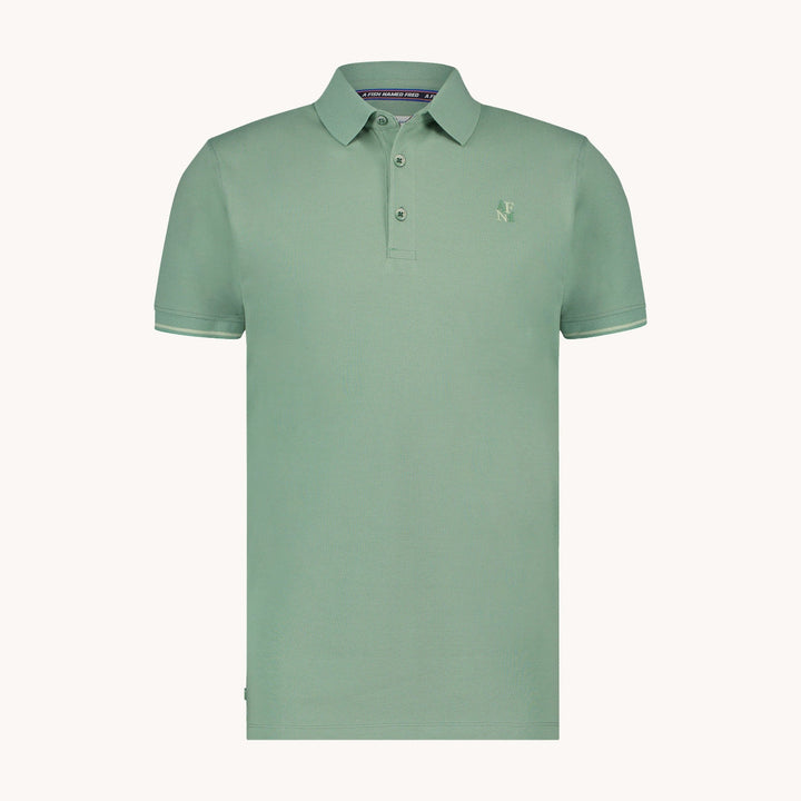 Men's Garment-Dyed Cotton Polo Shirt – Soft Washed Colours