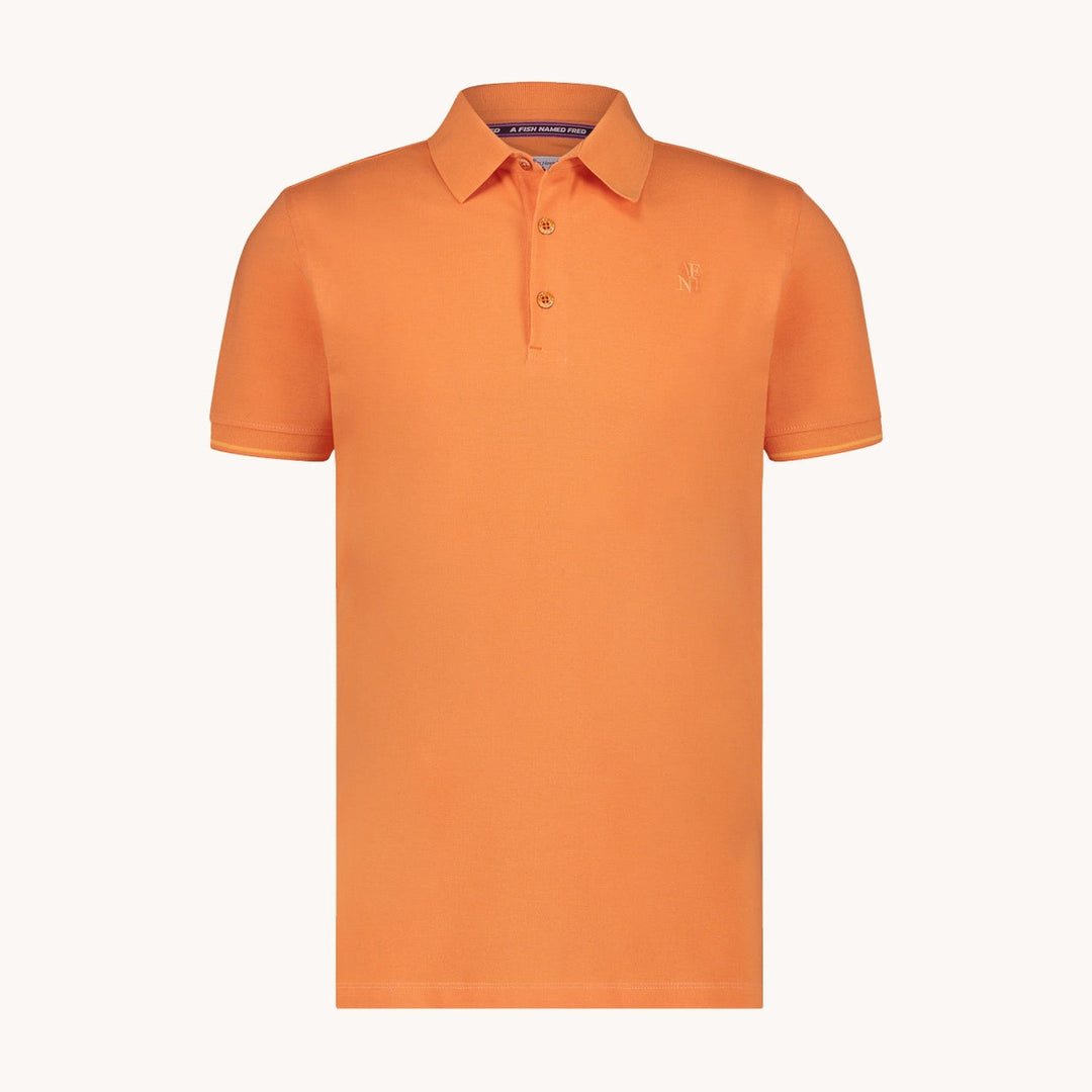 Men's Garment-Dyed Cotton Polo Shirt – Soft Washed Colours