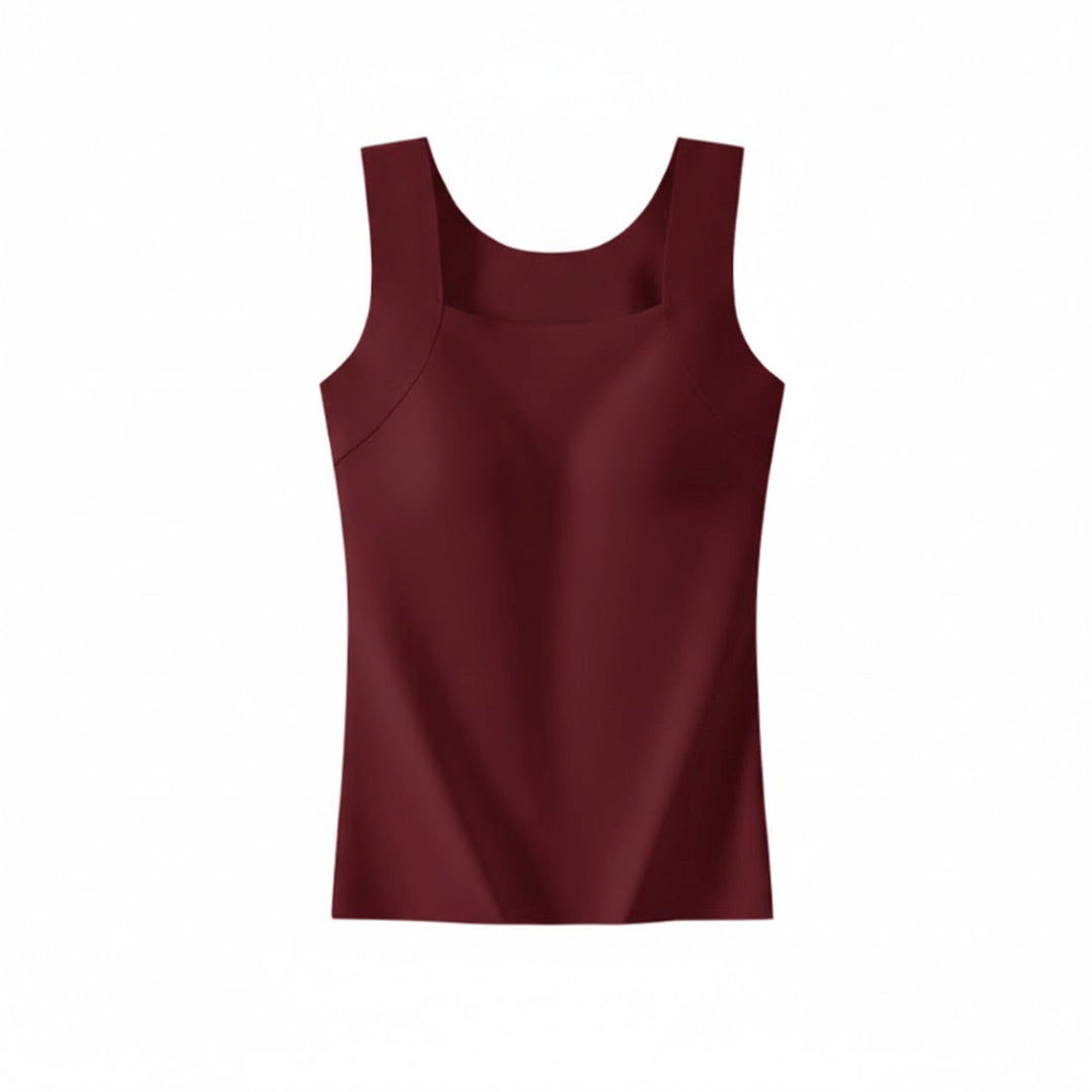 Women's Built-In Bra Support Tank Top – Wireless Comfort Vest – view 3