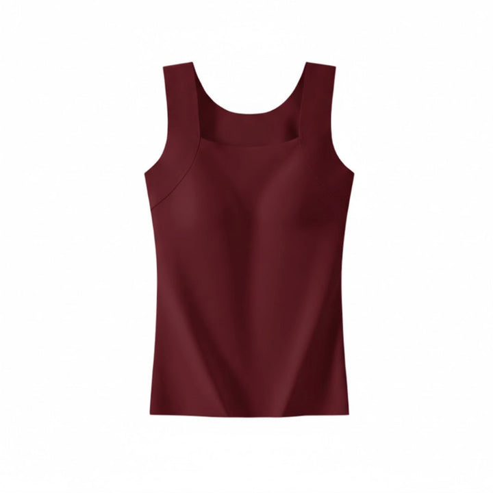 Women's Built-In Bra Support Tank Top – Wireless Comfort Vest – view 3
