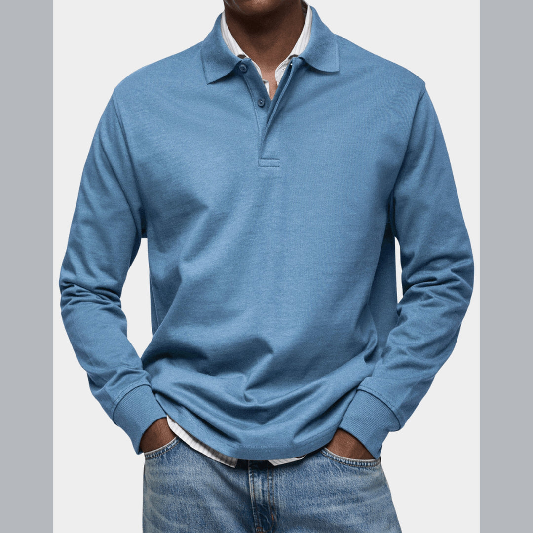 Wilson | Klassisches Langarm-Poloshirt