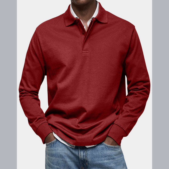 Wilson | Klassisches Langarm-Poloshirt