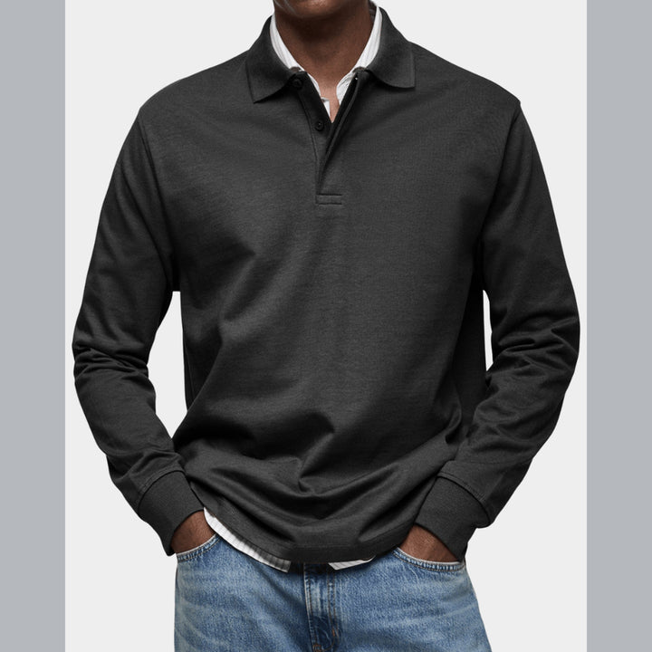 Wilson | Klassisches Langarm-Poloshirt
