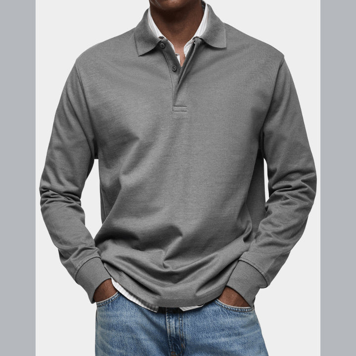 Wilson | Klassisches Langarm-Poloshirt