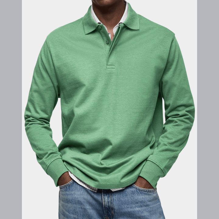 Wilson | Klassisches Langarm-Poloshirt