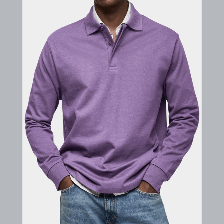 Wilson | Klassisches Langarm-Poloshirt
