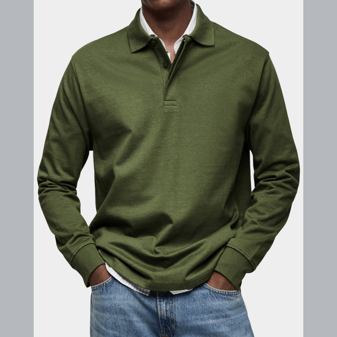 Wilson | Klassisches Langarm-Poloshirt