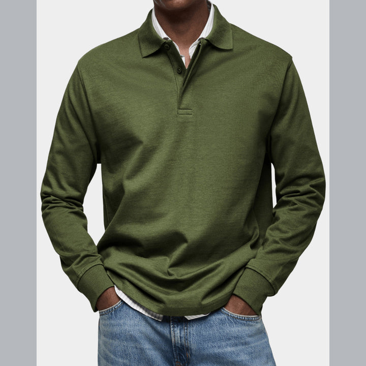Wilson | Klassisches Langarm-Poloshirt